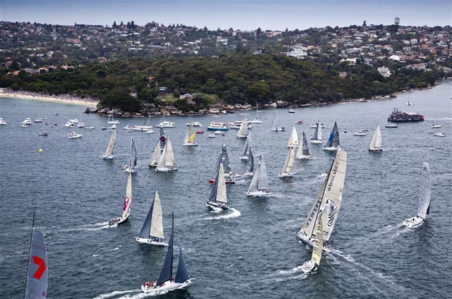 Start of the race - 2011 Rolex Sydney Hobart Yacht Race ©  Rolex/Daniel Forster http://www.regattanews.com